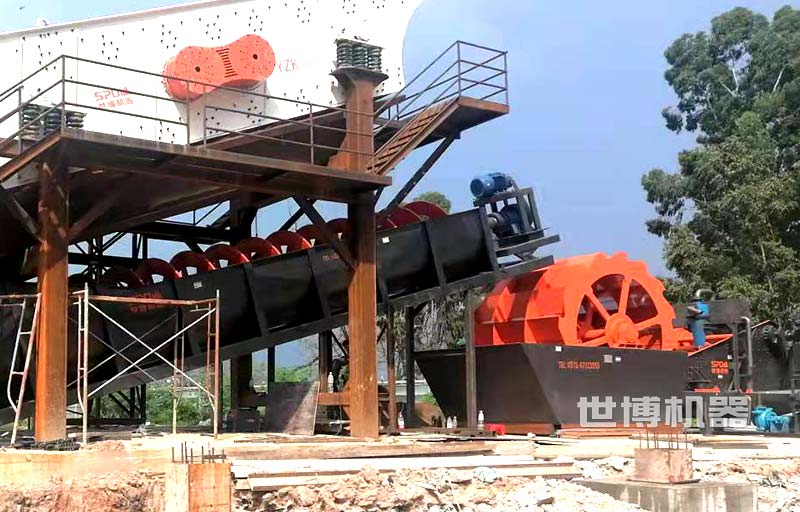 XSD3016洗砂機(jī)安裝現(xiàn)場(chǎng)