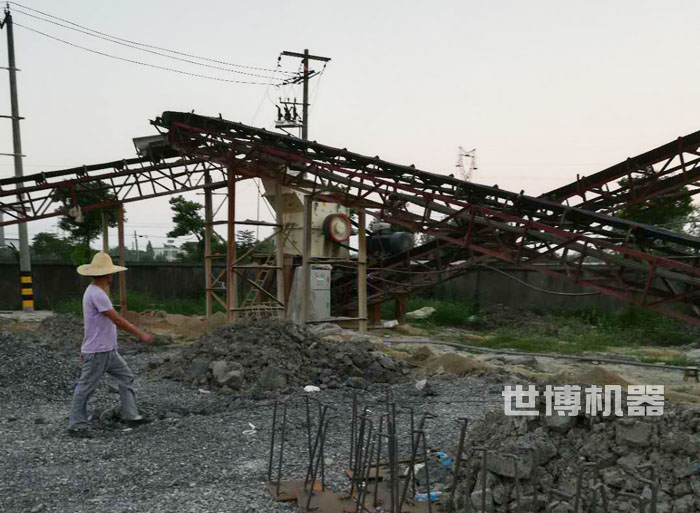 細碎機安裝現(xiàn)場