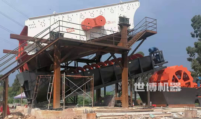 螺旋洗砂機和輪斗式洗砂機串聯(lián)使用